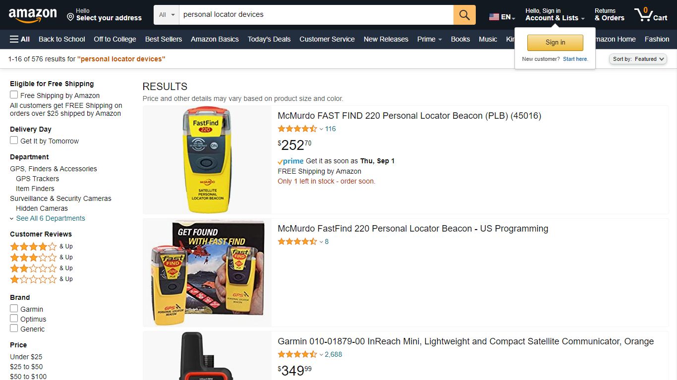 Amazon.com: personal locator devices